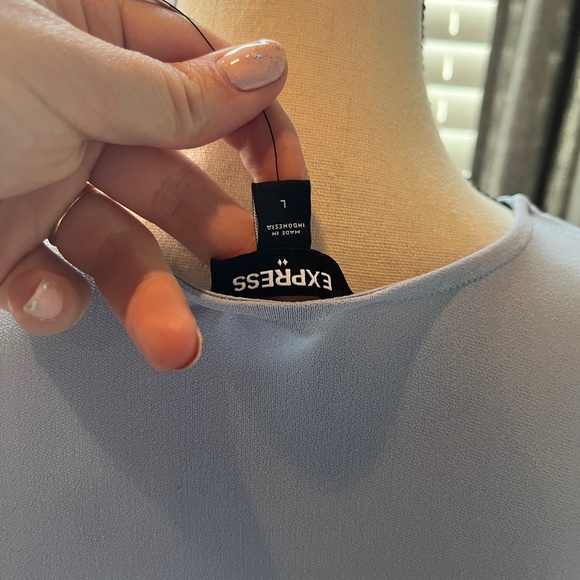 Express Light Blue Bodysuit - Picture 4 of 5